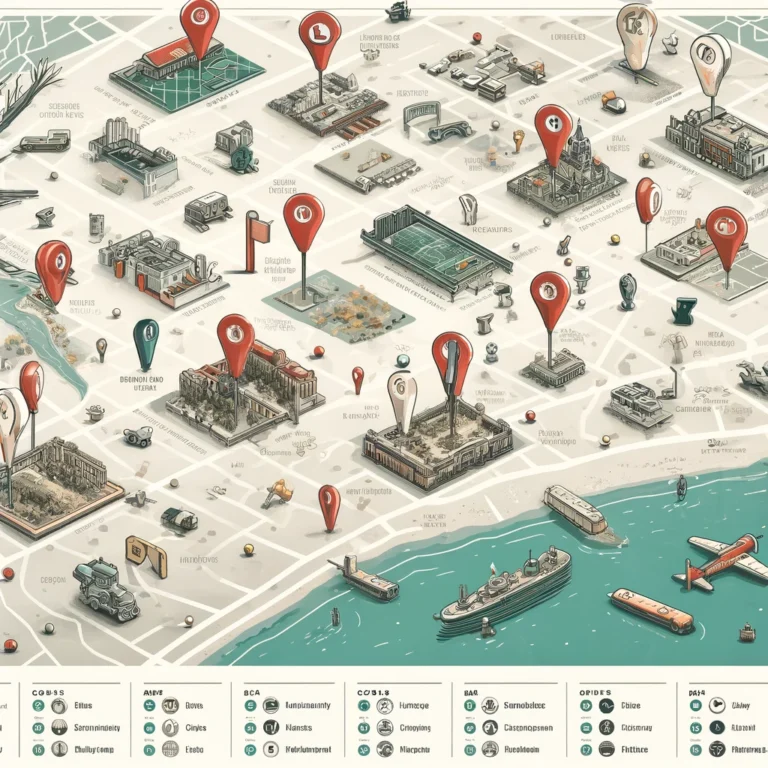 Here's the graphic for "Building a Community: Model Kits Clubs and Events", featuring a map with various model kit club and event locations. Each location is marked with an icon representing a model kit part, such as a paintbrush or a miniature plane. This clear and engaging map is designed to help hobbyists find local communities and events.