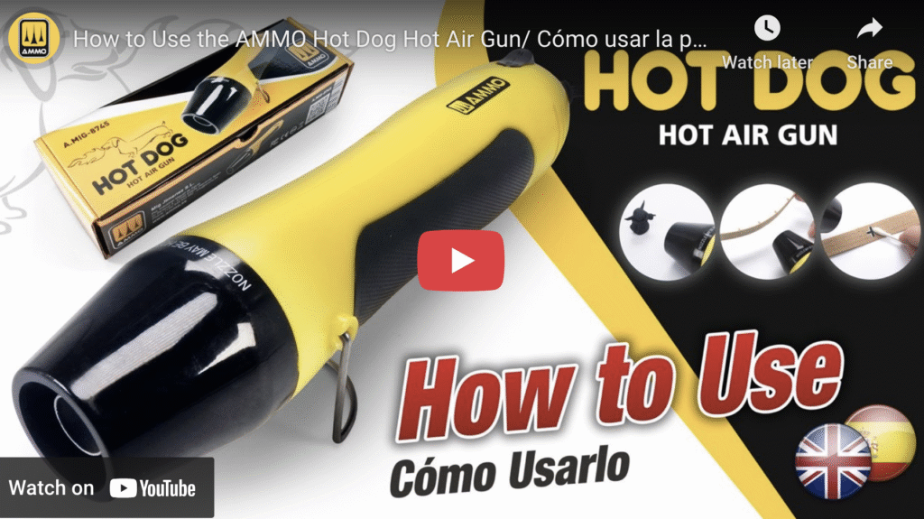 How to Use the AMMO Hot Dog Hot Air Gun/ Cómo usar la pistola de aire caliente AMMO Hot Dog