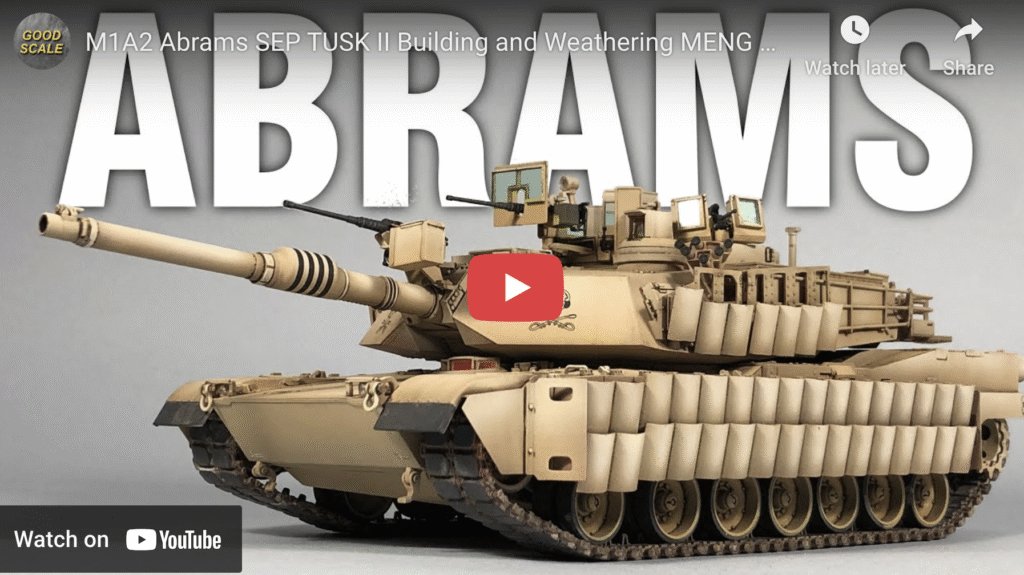 M1A2 Abrams SEP TUSK II Building and Weathering MENG 1/35